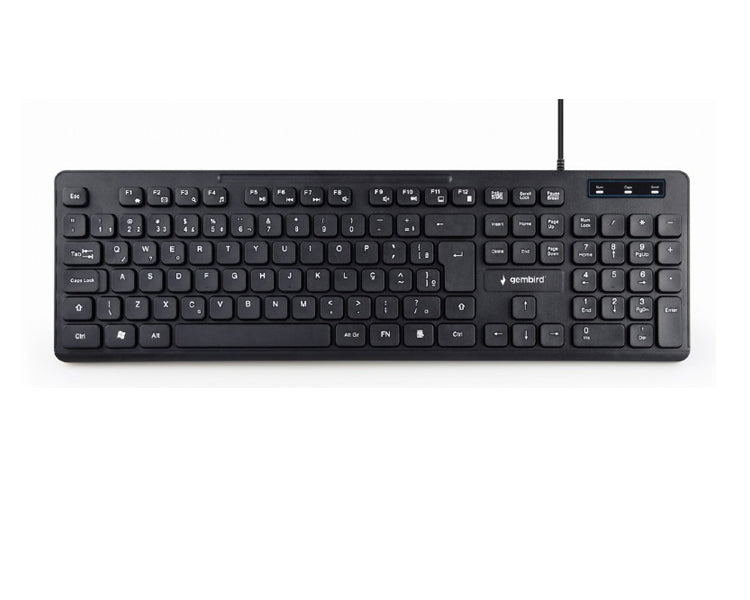 Gembird KB-MCH-04-RU Multimedia keyboard RU-layout Black