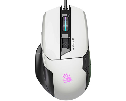 A4tech Bloody W70 Max RGB Gaming Mouse Panda White