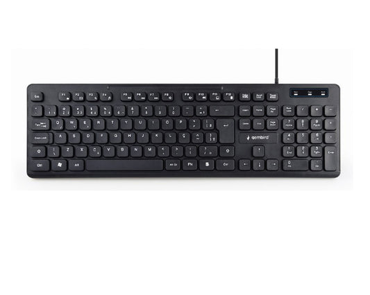 Gembird KB-MCH-04-RU Multimedia keyboard RU-layout Black