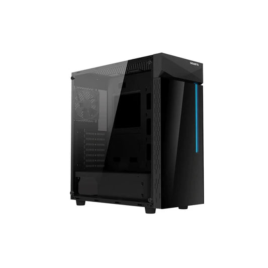 Gigabyte C200 GLASS RGB Light 1x120mm Fan Mid Tower Black